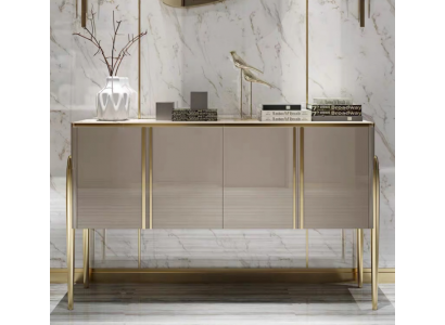 Designer Kommode Anrichte Schrank Regal Holz Luxus Kommoden Sideboard
