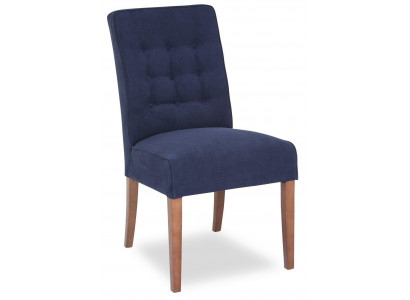 Chesterfield Lehnstuhl Textl Stuhl Polster Sitzer Stoff Samt Stühle Echtes Holz