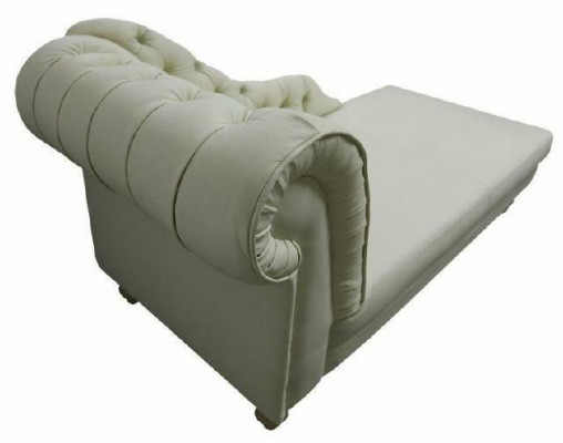NAPOLEON Chesterfield Chaiselounge Liege Couch Sofa Ledersofa Textil