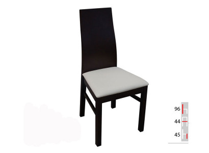 MASSIVHOLZ HOLZ SCHWARZ STUHL MODERN DESIGNER ESSZIMMERSTUHL KÜCHE DEKORATIVE