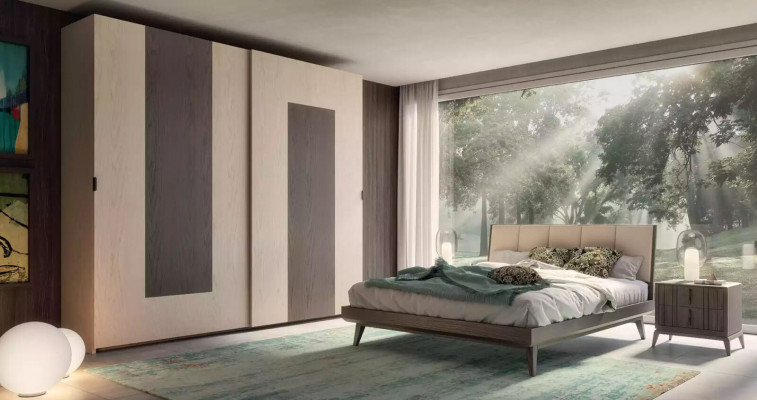 Kleiderschrank braun Schlafzimmer Material Holz Schrank Holz Schrank