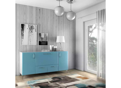 Baby Blau Sideboard Luxus Wohnzimmer Wohnwände Einrichtung Kommoden