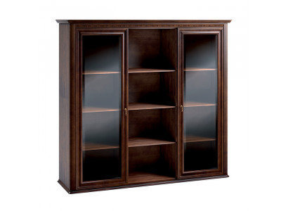 Klassischer Schrank Aufsatz Vitrinen Vitrinenschrank Vitrine Glasschrank