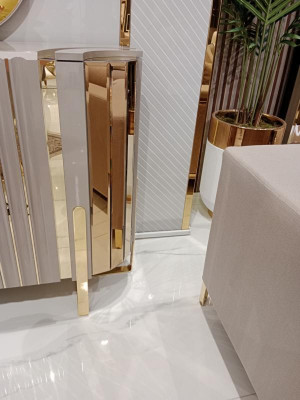 Kommode mit 2x Spiegel Holz Möbel Anrichte Luxus Möbel Modern Möbel 3tlg. Neu