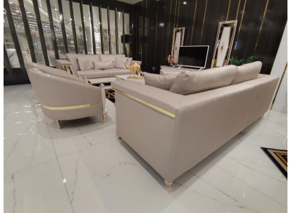 Luxus Sofagarnitur 3+3+1+1 Sitzer Sofa Sessel JV Möbel Modern Möbel Set 4tlg Neu