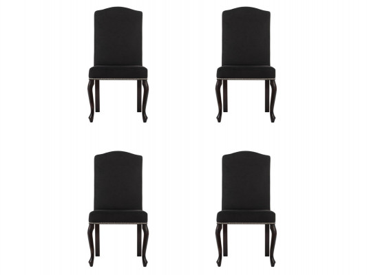 4x Design Polster Stuhl Garnitur Stühle Textil Sitz Komplett Set