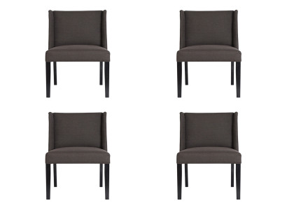 4x Stühle Stuhl Polster Design Lounge Club Sitz Lehn Garnitur Sessel Neu