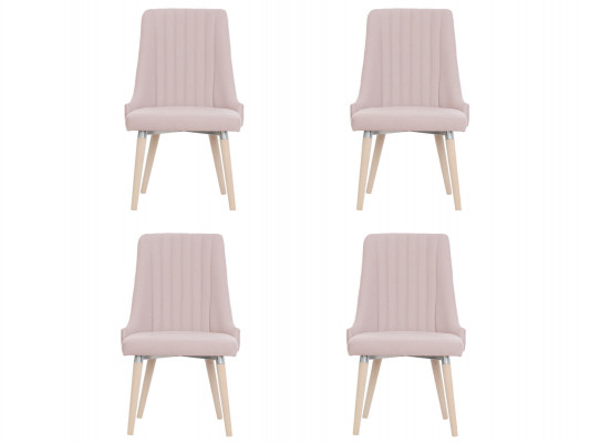 4x Stühle Stuhl Polster Modernes Set Design Lehn Garnitur Sessel Komplett Neu