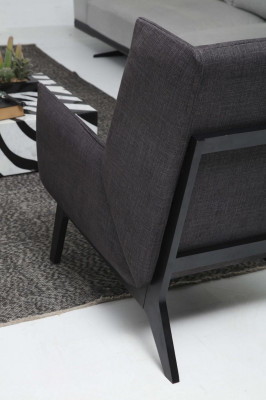 Ecksofa L-Form Sessel Sofa Wohnzimmer Grau Modern Stoff Sofas Sitzer