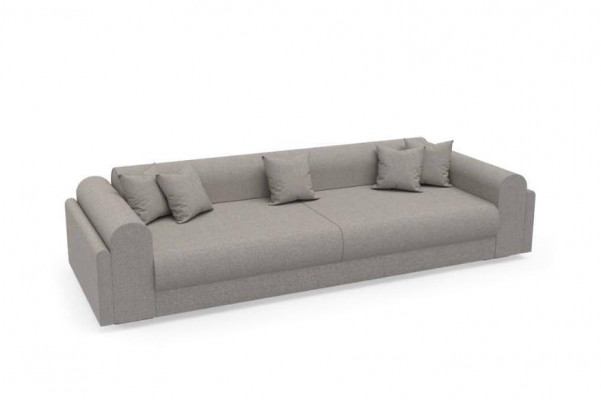 Designer Sofa 3-Sitzer grau Stoffsofa Sofas Textilien Couch Dreisitzer 240cm