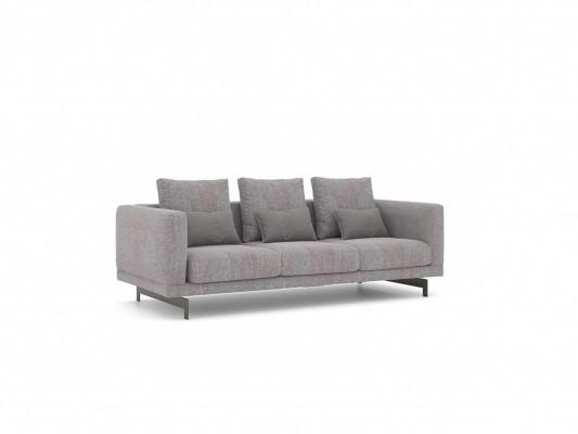 Grau Sofa Dreisitzer Couch Wohnzimmer Modern Design Luxus Polstermöbel