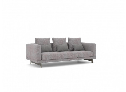 Grau Sofa Dreisitzer Couch Wohnzimmer Modern Design Luxus Polstermöbel