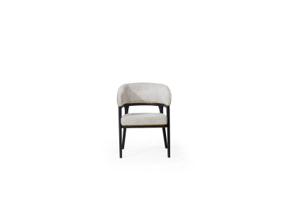 Weiß-Schwarzer Esszimmerstuhl Lehnstühle Designer Esszimmer Stühle Neu