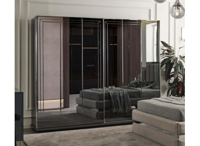 Moderner Kleiderschrank Edle Schlafzimmer Möbel Designer Glasschrank