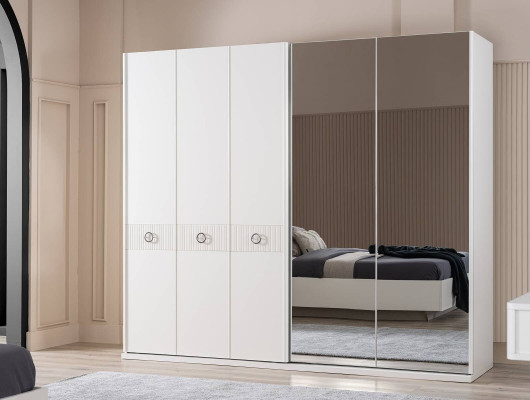 Kleiderschrank Schränke Weiß Schlafzimmer Spiegel Kleiderschränke Holz