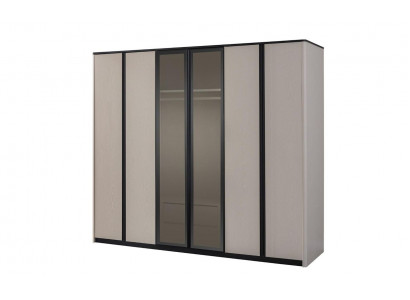 Schrank Kleiderschrank Garderobenschrank Moderne Holzschrank Grau