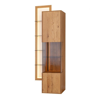 Designer Esszimmer Anrichte Brauner Holz Schrank Wohmzimmer Vitrine Neu 