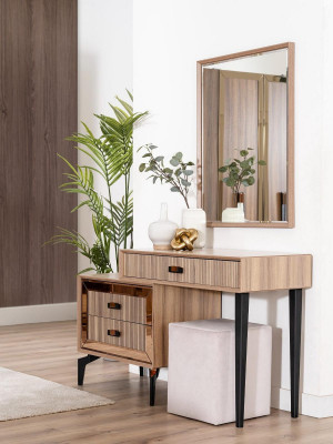 Luxus Doppelbett Schlafzimmer Garnitur Bett Holz Set 7tlg Braun Modern