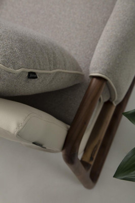 Sofa 4 Sitzer Viersitzer Modern Stoff Grau Sofas Design Wohnzimmer Neu