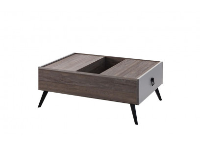 Couchtisch Sofatisch Holz Beistelltisch Kaffeetisch Grau Wohnzimmer