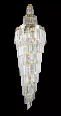 Kronleuchter Deckenleuchte Luxus Design Kristall Leuchte Wohnzimmer Lampe gold
