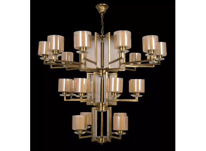  Deckenleuchter Kronleuchter Luxus Gold Deckenlampe Lüster Glas Modern