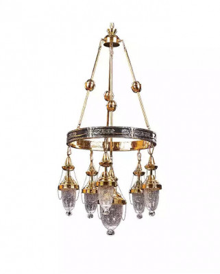 Deckenlampe Kronleuchter Pendelleuchte Wohnzimmer Luxus Glanz Leuchte