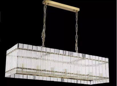  Lüster Kronleuchter Deckenleuchter Glas Deckenlampe Silber Art Lampen