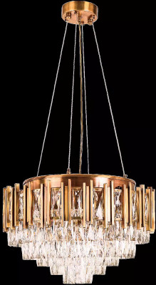 Deckenleuchter Kronleuchter Luxus Deckenlampe Lüster Kristall Runde Hängelampe