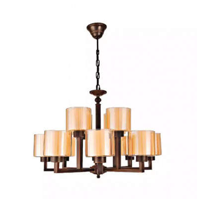 Deckenlampe Goldfarben Wunderschöner Decken Luster Glas Wohnzimmer