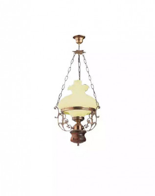 Deckenlampe Lampe Deckenleuchter Lüster Kronleuchter Glas Beige Barock