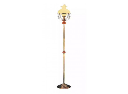 Stehlampe Standlampe Stand Luxus Leuchten Lampe Lampe Gold Glas 185 cm