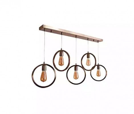 Pendelleuchte Schwarz schick Deckenlampe 70x90cm Wohnzimmer Leuchte