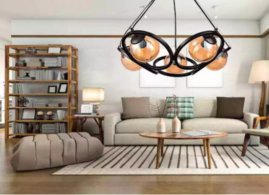 Deckenlampe Eine schicke Lampe für das Wohn- oder Schlafzimmer neu schwarz
