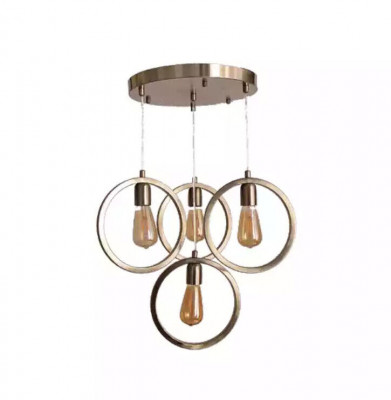Deckenlampe moderner Pendelleuchte Wohnzimmer Luxus Matt Chrome 35x70