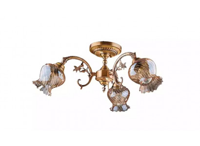 Deckenlampe Deckenleuchter Blumen Lüster Kronleuchter Lampe Glas