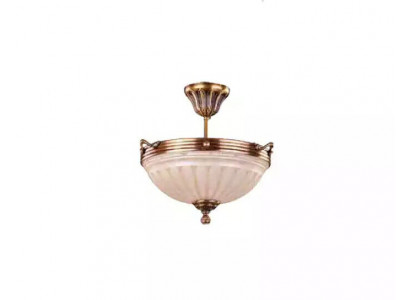 Deckenleuchter Lampe Beige Deckenlampe Lüster Kronleuchter Glas Art