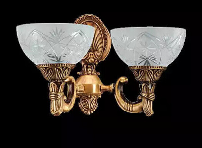 Wandlampe Wandleuchten Art Wandleuchte Lüster Wand Lampen Gold Glas