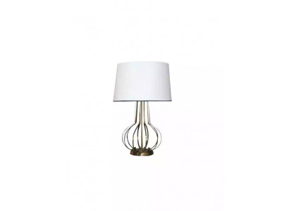 Tischlampe Tischleuchte Lampe Leuchten Luxus Lampen Tisch Metall Weiß