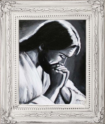 Religion Jesus Christus Handarbeit Ölbild Bild Ölbilder Rahmen Bilder G06134