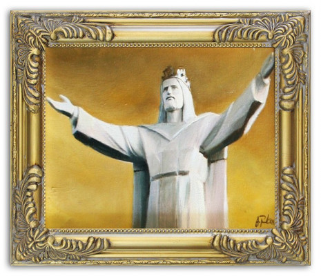 Religion Jesus Christus Handarbeit Ölbild Bild Ölbilder Rahmen Bilder G06183