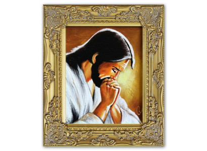 Religion Jesus Christus Handarbeit Ölbild Bild Ölbilder Rahmen Bilder G95297