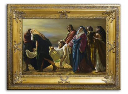 Religion Jesus Christus Handarbeit Ölbild Bild Ölbilder Rahmen Bilder G94796