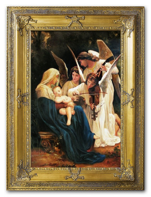 Religion Maria Handarbeit Ölbild Bild Ölbilder Rahmen Bilder G15050