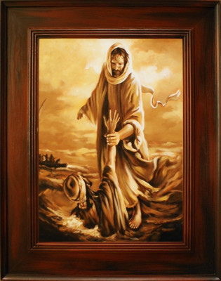 Religion Handarbeit Ölbild Bild Ölbilder Rahmen Bilder G15847