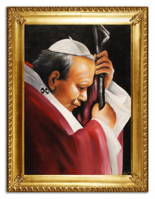 Papst Johannes Paul II Kirchen Oberhaupt Gläubiger Bild Bilder Gemälde G96424