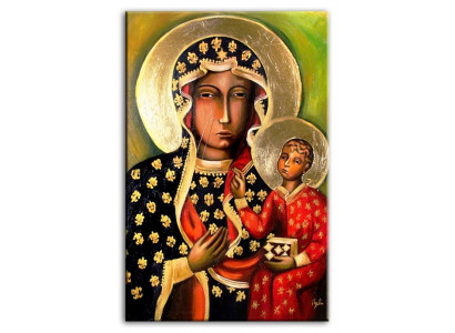 Religion Maria Handarbeit Ölbild Bild Ölbilder Rahmen Bilder G00260