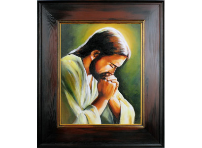 Religion Jesus Christus Handarbeit Ölbild Bild Ölbilder Rahmen Bilder G16568