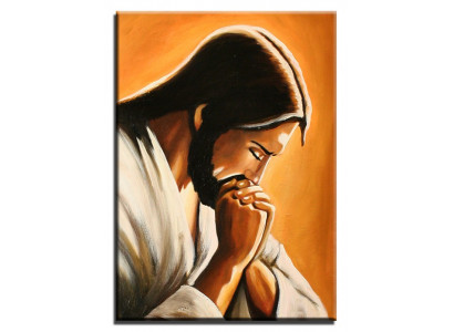 Religion Jesus Christus Handarbeit Ölbild Bild Ölbilder Rahmen Bilder G00251