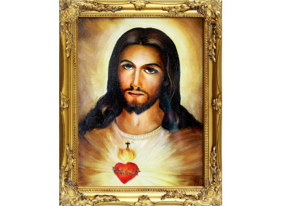 Religion Jesus Christus Handarbeit Ölbild Bild Ölbilder Rahmen Bilder G01590